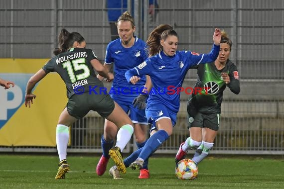 1.BL - Frauen - 19/20 - TSG 1899 Hoffenheim vs. VfL Wolfsburg (© Kraichgausport / Loerz)