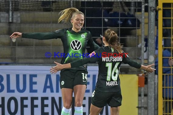 1.BL - Frauen - 19/20 - TSG 1899 Hoffenheim vs. VfL Wolfsburg (© Kraichgausport / Loerz)