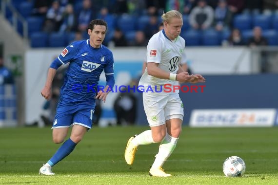 1.BL - 19/20 - TSG 1899 Hoffenheim vs. VfL Wolfsburg (© Kraichgausport / Loerz)