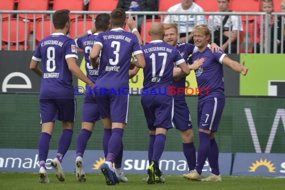 2. BL - 19/20 - SV Sandhausen vs. FC Erzgebirge Aue (© Kraichgausport / Loerz)