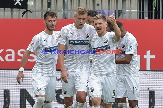 2. BL - 19/20 - SV Sandhausen vs. FC Erzgebirge Aue (© Kraichgausport / Loerz)