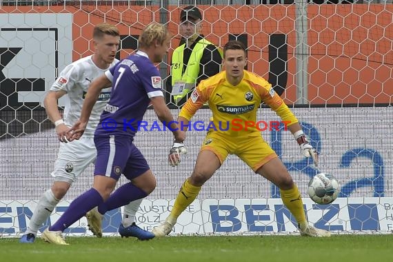 2. BL - 19/20 - SV Sandhausen vs. FC Erzgebirge Aue (© Kraichgausport / Loerz)