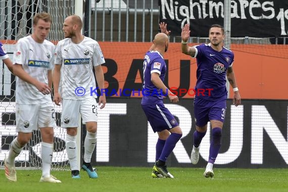 2. BL - 19/20 - SV Sandhausen vs. FC Erzgebirge Aue (© Kraichgausport / Loerz)