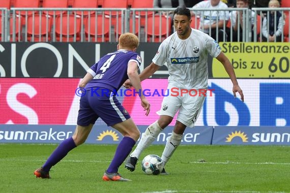 2. BL - 19/20 - SV Sandhausen vs. FC Erzgebirge Aue (© Kraichgausport / Loerz)