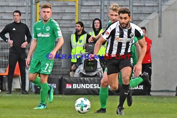 2. BL - 17/18 - SV Sandhausen vs. SpVgg Greuther Fuerth (© Kraichgausport / Loerz)