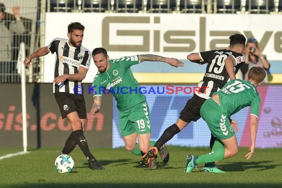 2. BL - 17/18 - SV Sandhausen vs. SpVgg Greuther Fuerth (© Kraichgausport / Loerz)