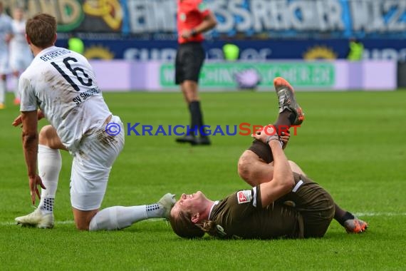 2. BL - 19/20 - SV Sandhausen vs. FC St. Pauli (© Kraichgausport / Loerz)