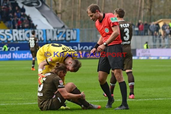 2. BL - 19/20 - SV Sandhausen vs. FC St. Pauli (© Kraichgausport / Loerz)