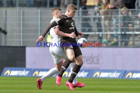 2. BL - 19/20 - SV Sandhausen vs. FC St. Pauli (© Kraichgausport / Loerz)