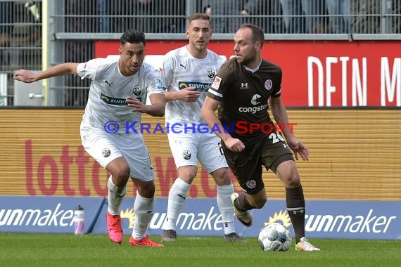 2. BL - 19/20 - SV Sandhausen vs. FC St. Pauli (© Kraichgausport / Loerz)