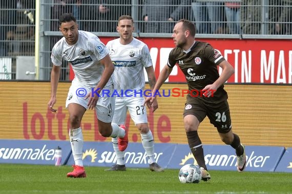 2. BL - 19/20 - SV Sandhausen vs. FC St. Pauli (© Kraichgausport / Loerz)