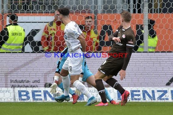 2. BL - 19/20 - SV Sandhausen vs. FC St. Pauli (© Kraichgausport / Loerz)