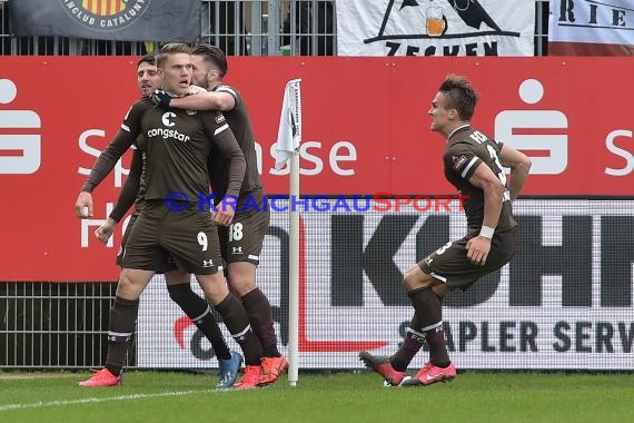 2. BL - 19/20 - SV Sandhausen vs. FC St. Pauli (© Kraichgausport / Loerz)