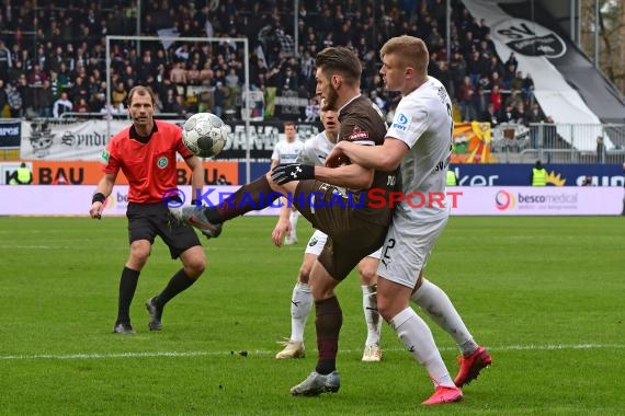 2. BL - 19/20 - SV Sandhausen vs. FC St. Pauli (© Kraichgausport / Loerz)