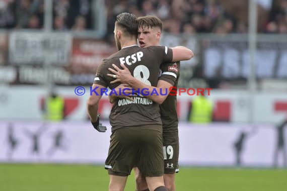 2. BL - 19/20 - SV Sandhausen vs. FC St. Pauli (© Kraichgausport / Loerz)