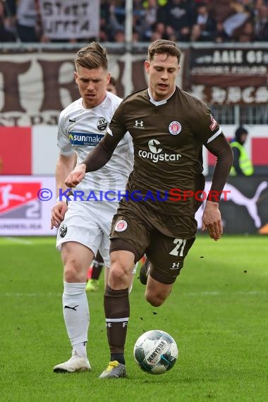 2. BL - 19/20 - SV Sandhausen vs. FC St. Pauli (© Kraichgausport / Loerz)