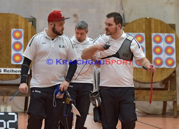 Bogen 2. Bundesliga Süd KKS Reihen in KA-Hohenwettersbach Lustgartenhalle  (© Siegfried Lörz)