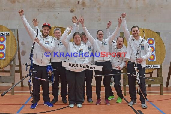 Bogen 2. Bundesliga Süd KKS Reihen in KA-Hohenwettersbach Lustgartenhalle  (© Siegfried Lörz)