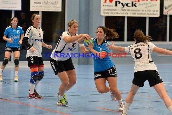 Handball Landesliga Landesliga Frauen Baden Nord TSV Phoenix Steinsfurt - TSV Meckesheim 11.12.2016 (© Siegfried)