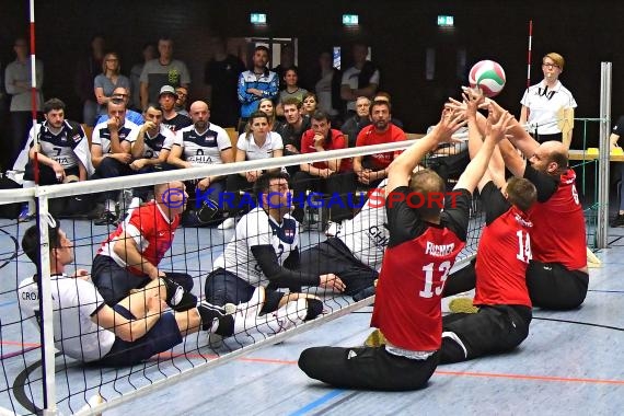 Sitzvolleyball Länderspiel Deutschland vs Kroatien  (© Siegfried Lörz)