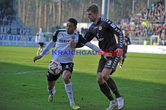 2. Bundesliga SV Sandhausen - FC St. Pauli im Hardtwaldstadion Sandhausen 07.02.2015 (© Kraichgausport / Loerz)