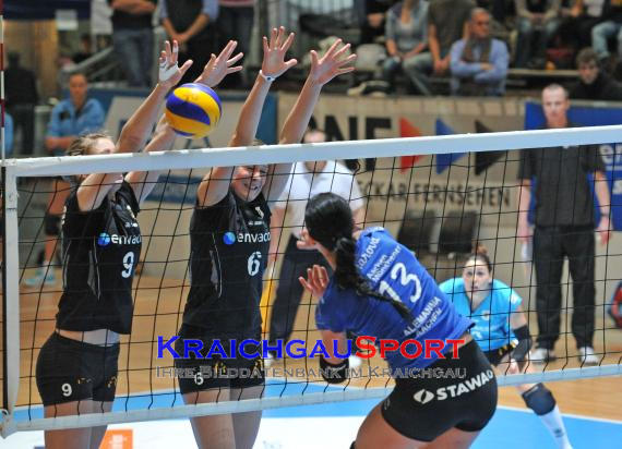 1.Volleyball Bundesliga Damen Saison 2011/12 envacom volleys sinsheim gegen Alemannia Aachen in dcer Messehalle in Sinsheim (© 31)