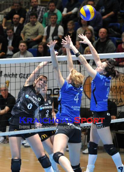 1.Volleyball Bundesliga Damen Saison 2011/12 envacom volleys sinsheim gegen Alemannia Aachen in dcer Messehalle in Sinsheim (© 31)