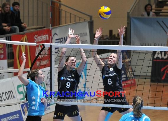 10.03.2012 1.Volleyball Bundesliga Damen Saison 2011/12 envacom volleys sinsheim gegen SC Schwerin in der Messehalle 6 in Sinsheim. (© 31)