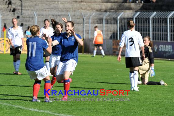 U16 Juniorinnen Länderspiel Deutschland Frankreich 01.05.2012 in Eppingen (© Siegfried)
