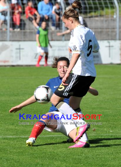 U16 Juniorinnen Länderspiel Deutschland Frankreich 01.05.2012 in Eppingen (© Siegfried)