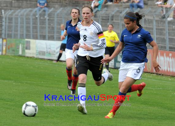 U16 Juniorinnen Länderspiel Deutschland Frankreich 01.05.2012 in Eppingen (© Siegfried)