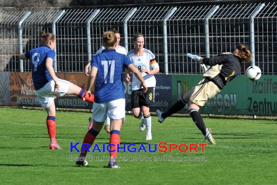 U16 Juniorinnen Länderspiel Deutschland Frankreich 01.05.2012 in Eppingen (© Siegfried)