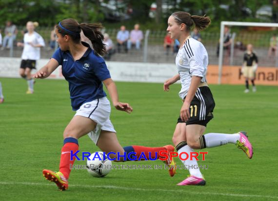 U16 Juniorinnen Länderspiel Deutschland Frankreich 01.05.2012 in Eppingen (© Siegfried)