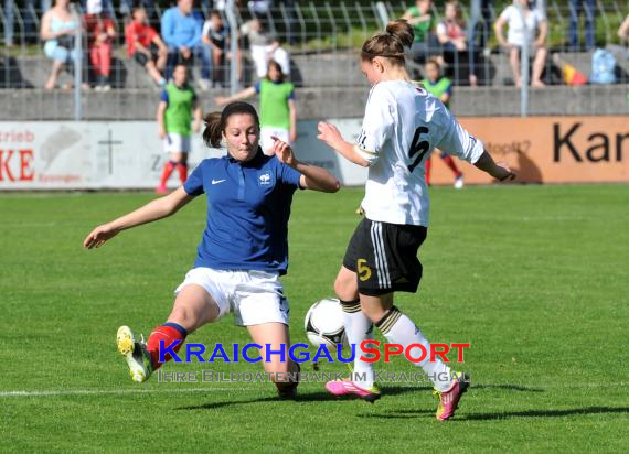 U16 Juniorinnen Länderspiel Deutschland Frankreich 01.05.2012 in Eppingen (© Siegfried)