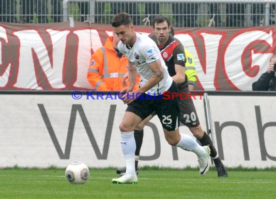2. Fußball-Bundesliga SV 1916 Sandhausen - FC St. Pauli im  Hardtwaldstadion Sandhausen 05.04.2014 (© Kraichgausport / Loerz)