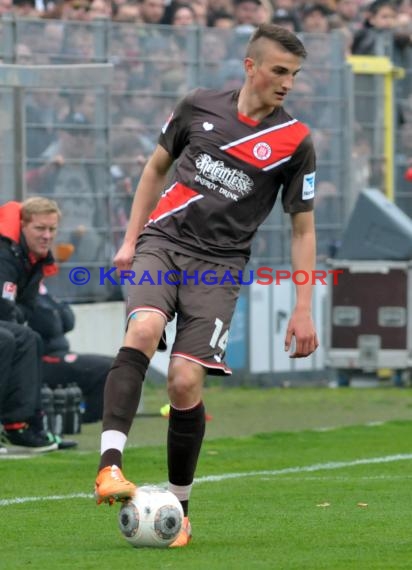 2. Fußball-Bundesliga SV 1916 Sandhausen - FC St. Pauli im  Hardtwaldstadion Sandhausen 05.04.2014 (© Kraichgausport / Loerz)