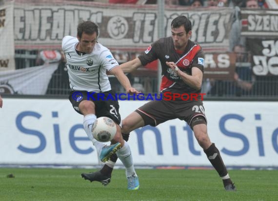 2. Fußball-Bundesliga SV 1916 Sandhausen - FC St. Pauli im  Hardtwaldstadion Sandhausen 05.04.2014 (© Kraichgausport / Loerz)