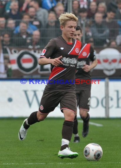 2. Fußball-Bundesliga SV 1916 Sandhausen - FC St. Pauli im  Hardtwaldstadion Sandhausen 05.04.2014 (© Kraichgausport / Loerz)