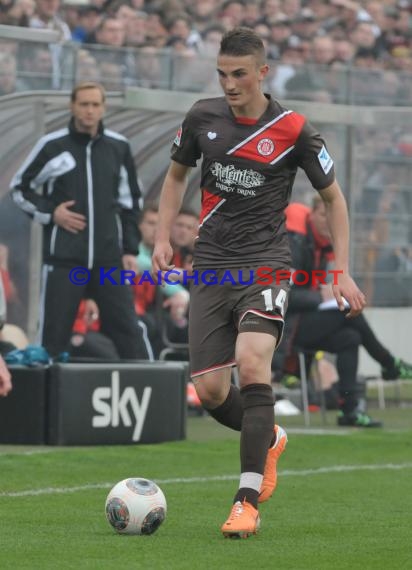 2. Fußball-Bundesliga SV 1916 Sandhausen - FC St. Pauli im  Hardtwaldstadion Sandhausen 05.04.2014 (© Kraichgausport / Loerz)