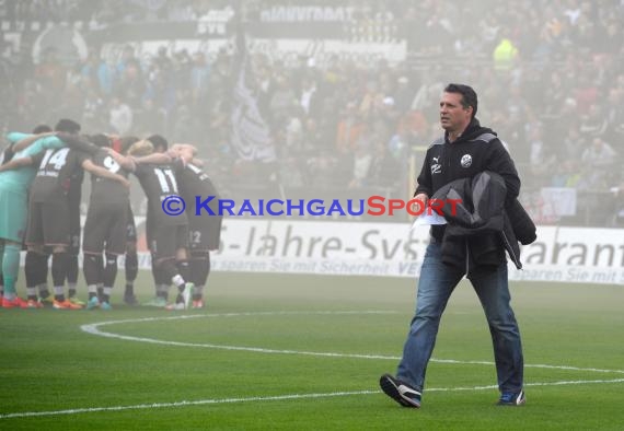 2. Fußball-Bundesliga SV 1916 Sandhausen - FC St. Pauli im  Hardtwaldstadion Sandhausen 05.04.2014 (© Kraichgausport / Loerz)