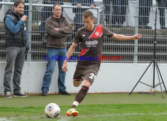 2. Fußball-Bundesliga SV 1916 Sandhausen - FC St. Pauli im  Hardtwaldstadion Sandhausen 05.04.2014 (© Kraichgausport / Loerz)