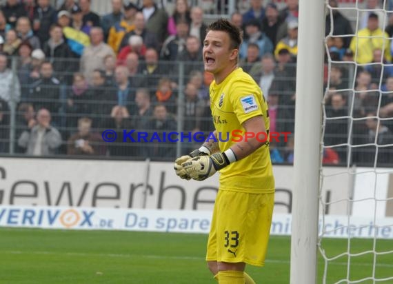 2. Fußball-Bundesliga SV 1916 Sandhausen - FC St. Pauli im  Hardtwaldstadion Sandhausen 05.04.2014 (© Kraichgausport / Loerz)
