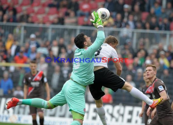 2. Fußball-Bundesliga SV 1916 Sandhausen - FC St. Pauli im  Hardtwaldstadion Sandhausen 05.04.2014 (© Kraichgausport / Loerz)