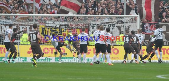 2. Fußball-Bundesliga SV 1916 Sandhausen - FC St. Pauli im  Hardtwaldstadion Sandhausen 05.04.2014 (© Kraichgausport / Loerz)
