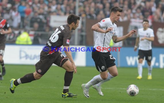 2. Fußball-Bundesliga SV 1916 Sandhausen - FC St. Pauli im  Hardtwaldstadion Sandhausen 05.04.2014 (© Kraichgausport / Loerz)