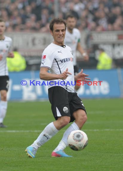 2. Fußball-Bundesliga SV 1916 Sandhausen - FC St. Pauli im  Hardtwaldstadion Sandhausen 05.04.2014 (© Kraichgausport / Loerz)