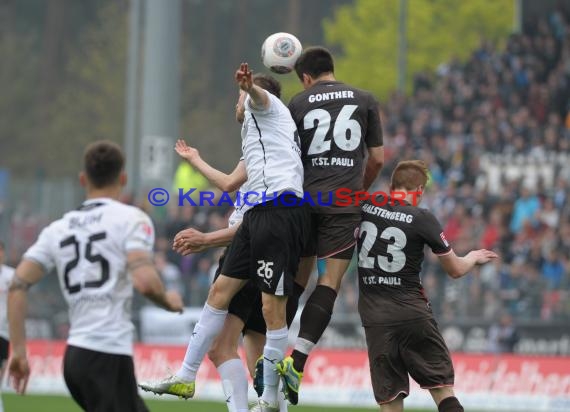 2. Fußball-Bundesliga SV 1916 Sandhausen - FC St. Pauli im  Hardtwaldstadion Sandhausen 05.04.2014 (© Kraichgausport / Loerz)
