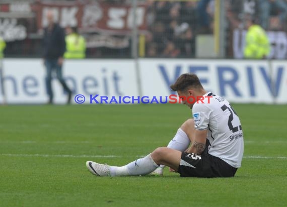 2. Fußball-Bundesliga SV 1916 Sandhausen - FC St. Pauli im  Hardtwaldstadion Sandhausen 05.04.2014 (© Kraichgausport / Loerz)