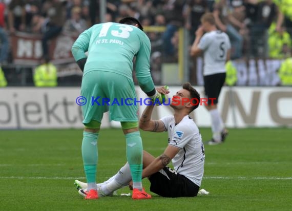 2. Fußball-Bundesliga SV 1916 Sandhausen - FC St. Pauli im  Hardtwaldstadion Sandhausen 05.04.2014 (© Kraichgausport / Loerz)