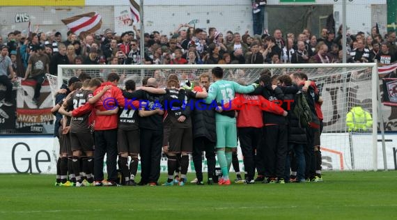 2. Fußball-Bundesliga SV 1916 Sandhausen - FC St. Pauli im  Hardtwaldstadion Sandhausen 05.04.2014 (© Kraichgausport / Loerz)
